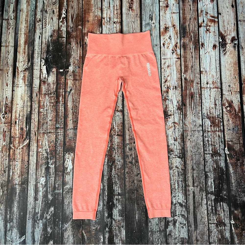 Gymshark Peach Orange Athletic Leggings